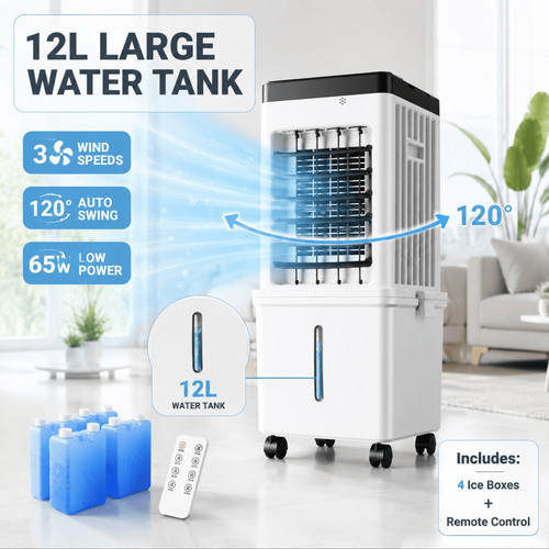 12l portable air cooler - air, fan