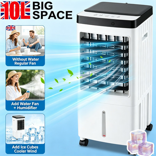 Portable 10l air cooler with - 10l,