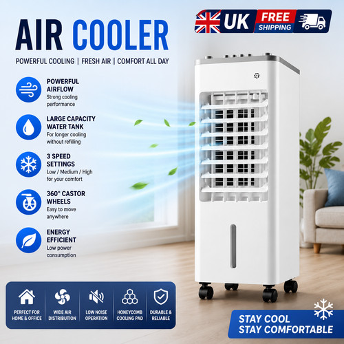 Portable air cooler with 2 - cooler,