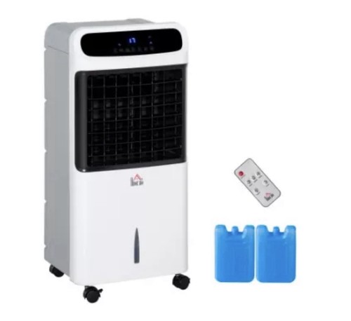 Homcom mobile air cooler 12l - air,
